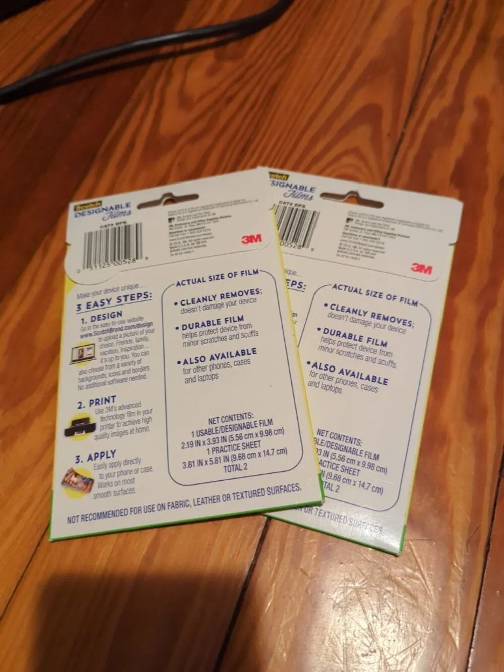 2 pack of scotch designable films printer custom sticker phone